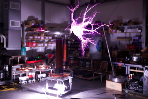 GM Volt Launch w/ Custom Built Tesla Coil