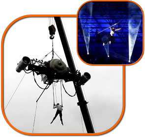 stunts, aerial and stage rigging
