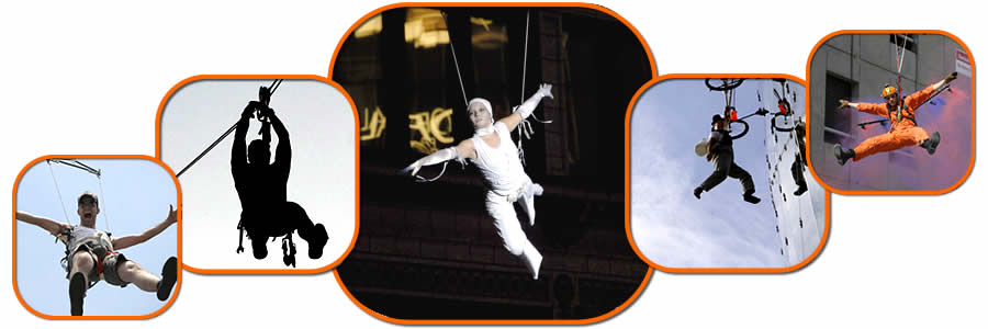 wall walk, vertical dance, stunt, rigging, body burn