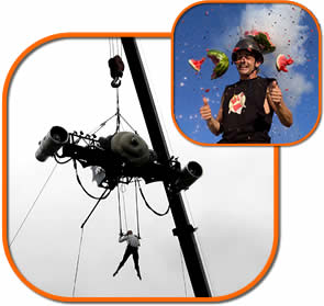 stunts, aerial and stage rigging