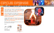 circus orange web page